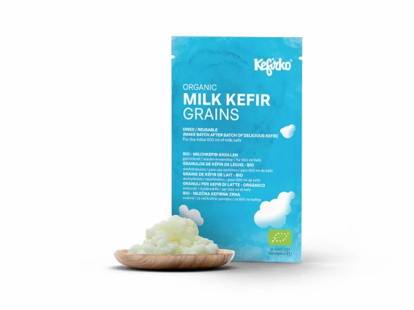 KEFIRKO® BIO Tejkefir szemek 1g szárított formában, organikus termesztésből